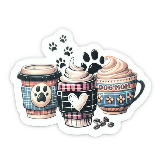 "Dog Mom" - Die-cut Sticker
