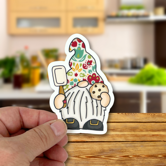 "Baker Gnome" Die-cut Sticker