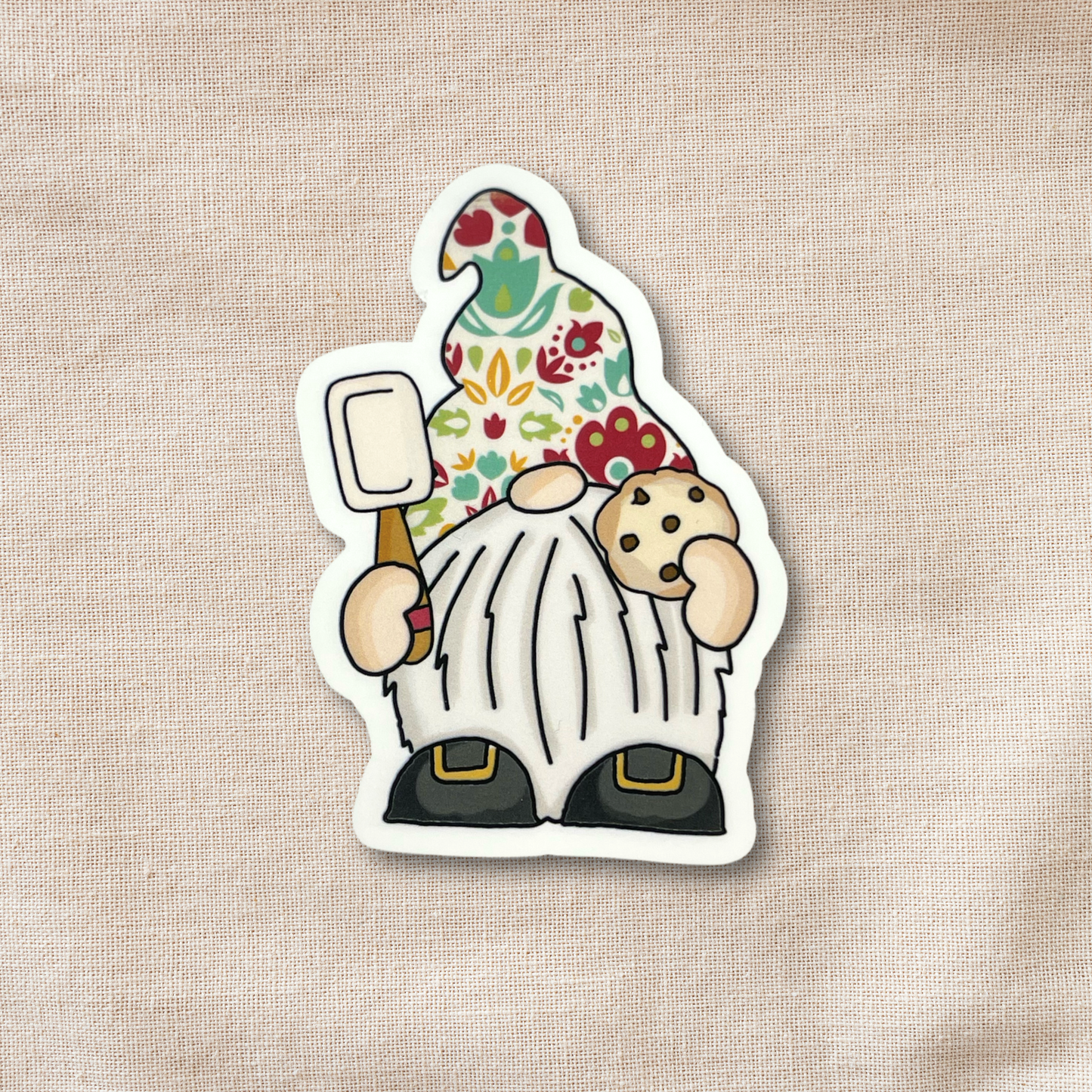 "Baker Gnome" Die-cut Sticker