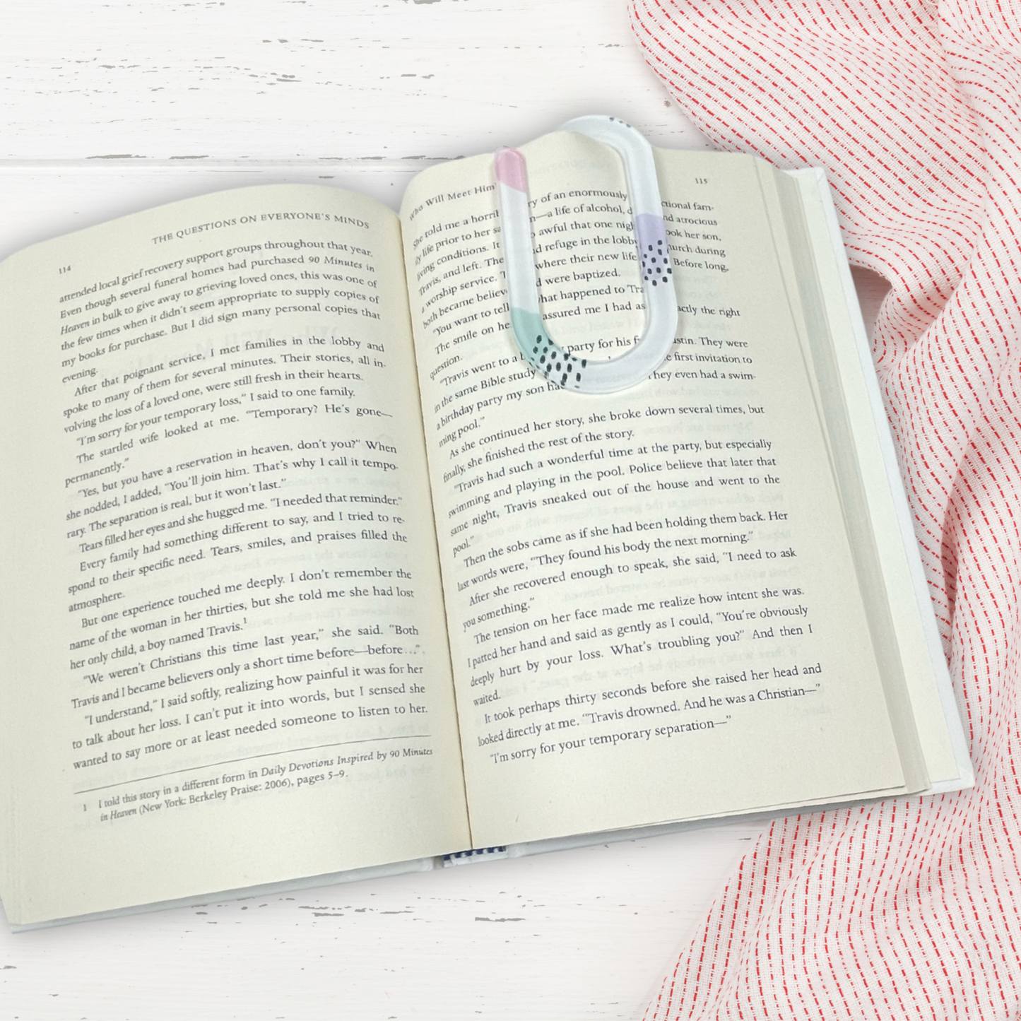 Pastel Abstract Jumbo Paperclip