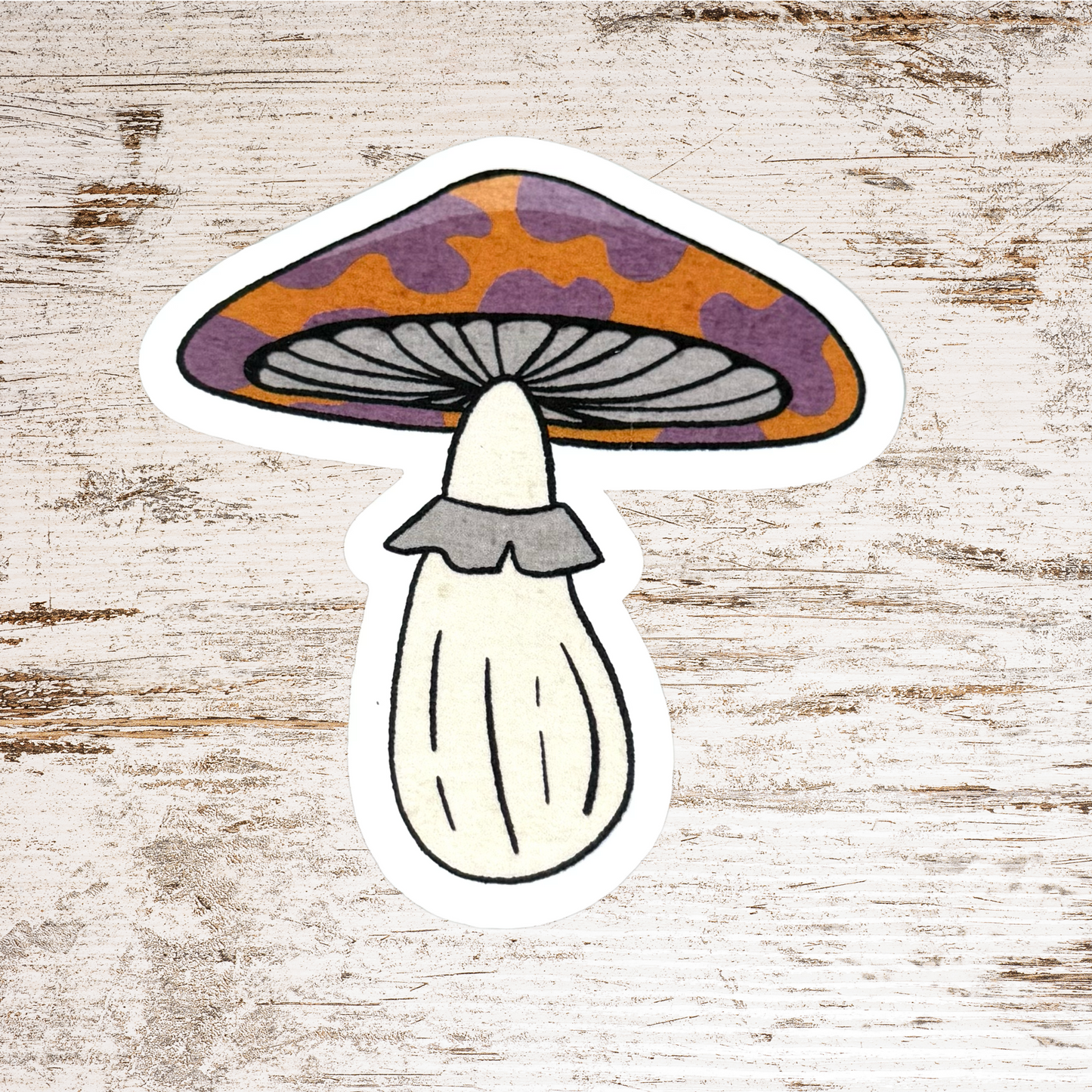 Retro Mushroom Sticker Pack-7 Pack