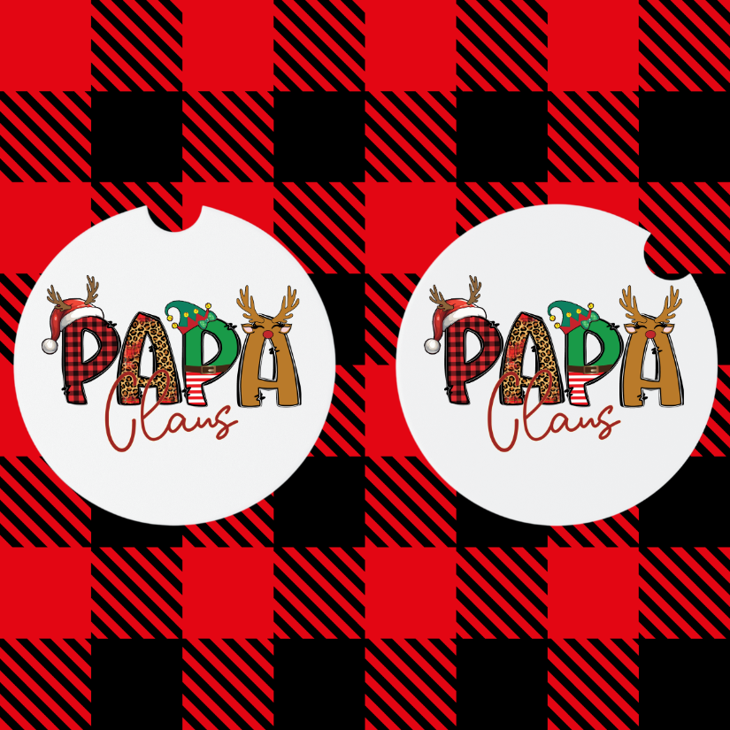 Christmas Car Coasters (MDF)