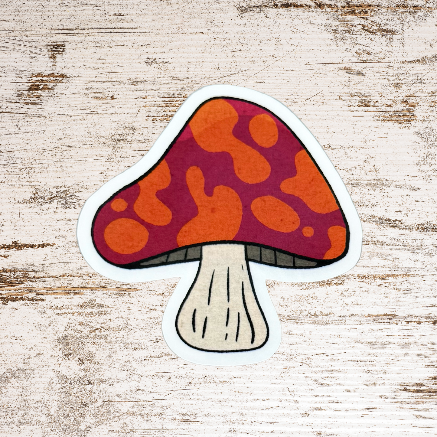 Retro Mushroom Sticker Pack-7 Pack