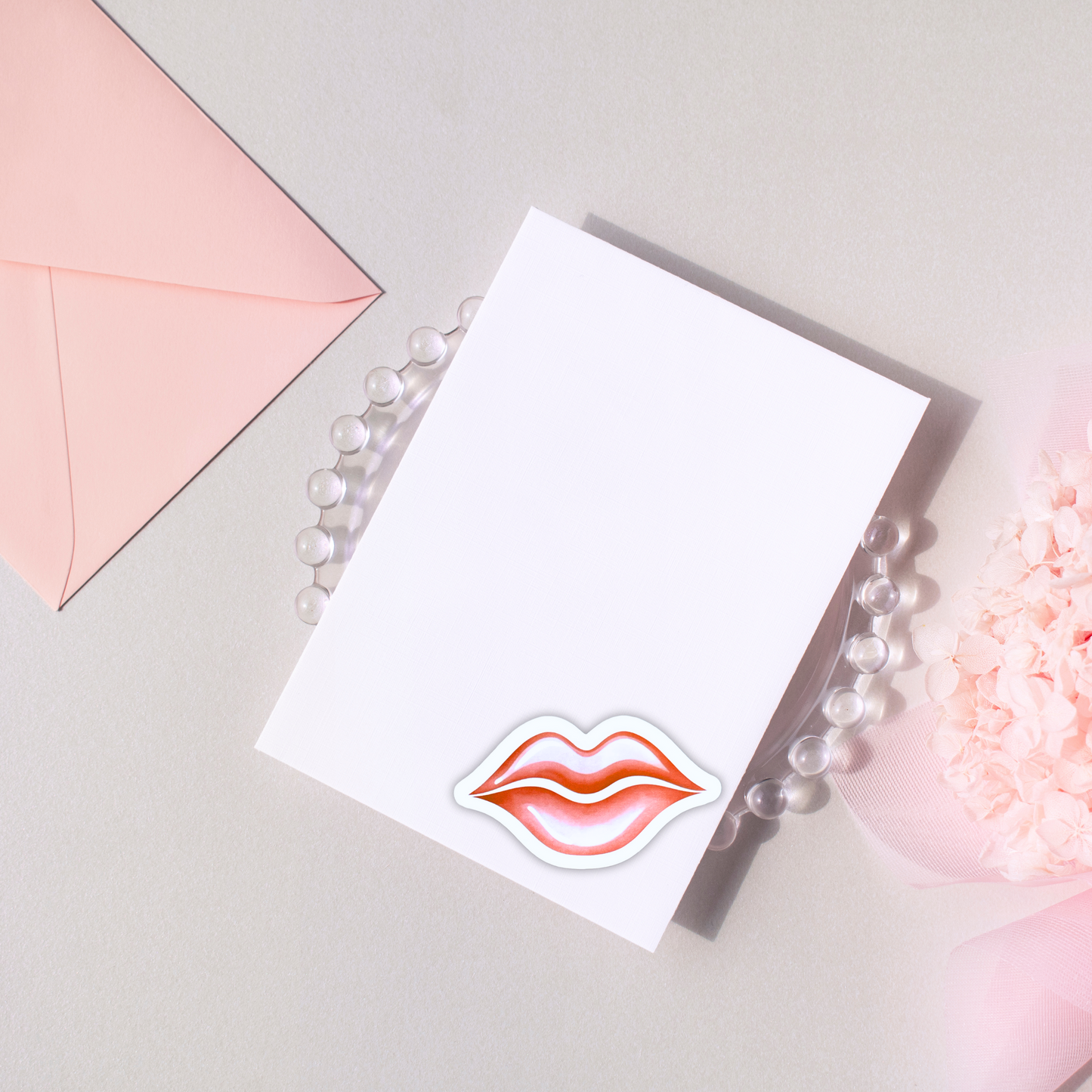 "Pink Lips" Die-cut Sticker