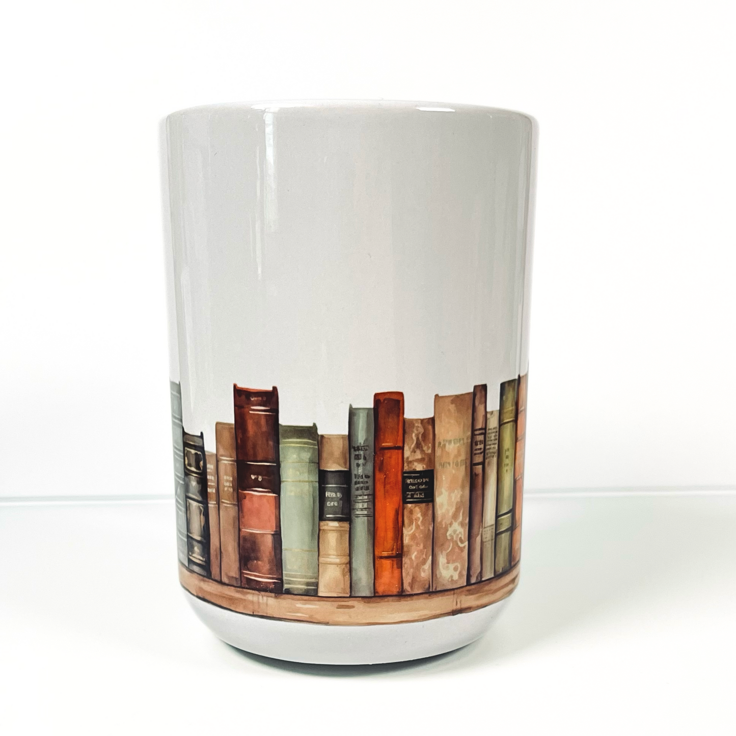 "Books on a shelf" 150z Mug