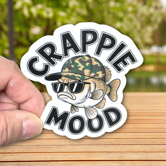 "Crappie Mood" Die-cut Sticker