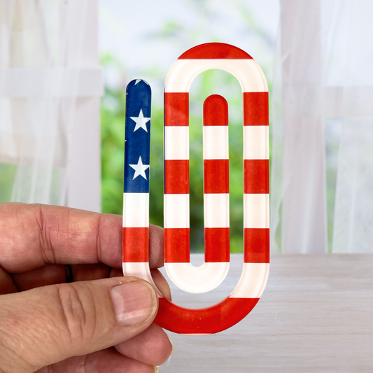 US Flag Jumbo Paperclip