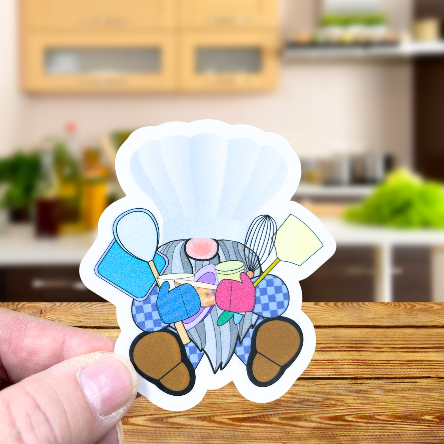 "Sitting Down on the job Gnome" Die-cut Sticker