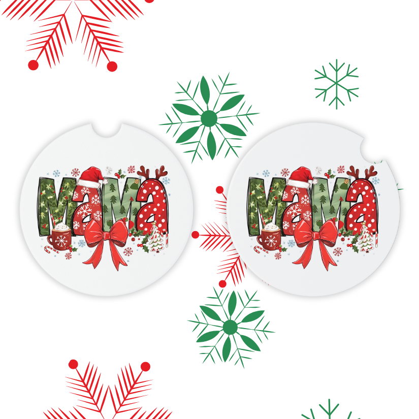 Christmas Car Coasters (MDF)