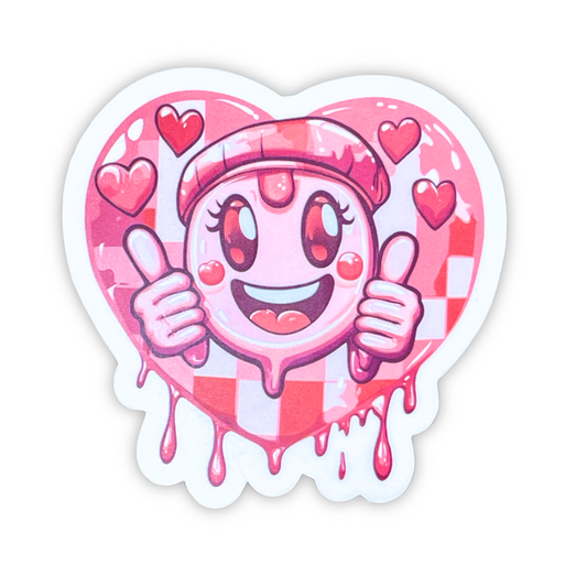 "Pinky Heart" Die-cut Sticker