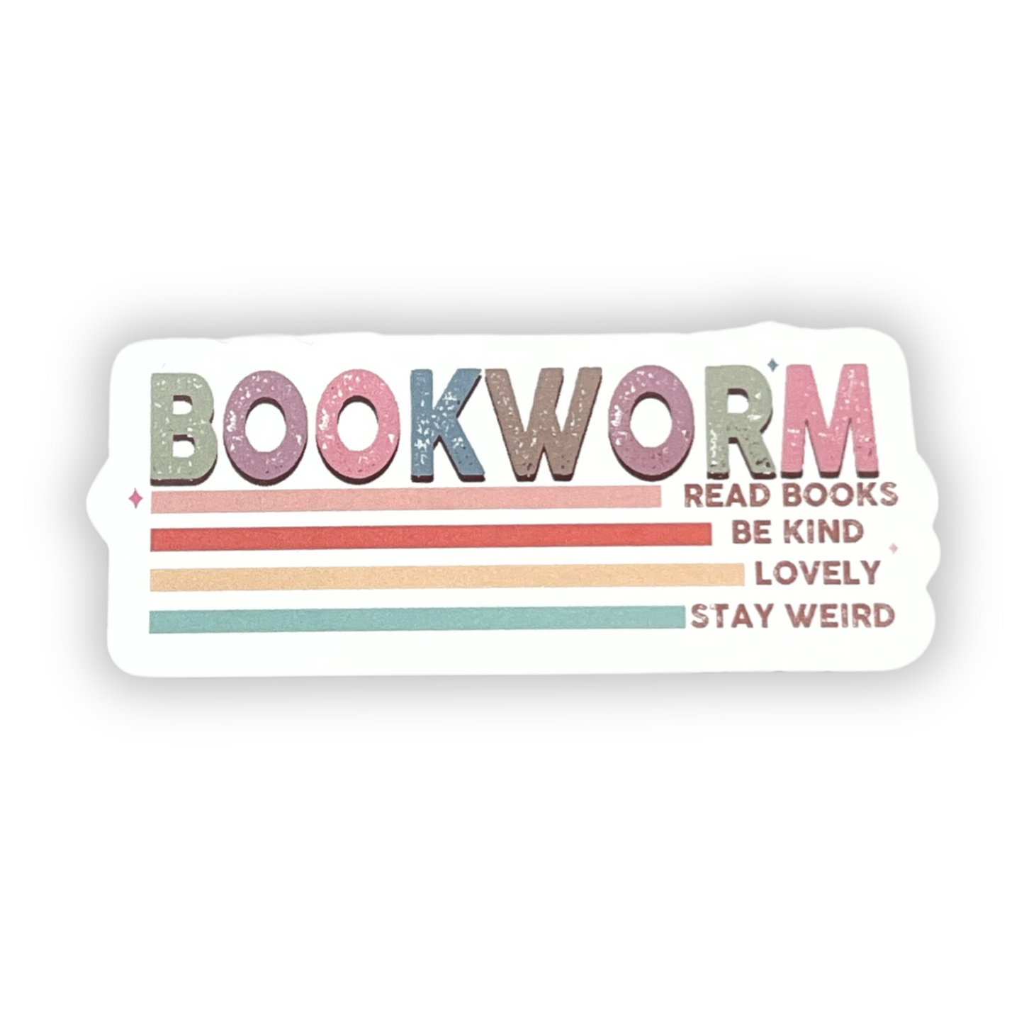 "Bookworm" Die-cut Sticker