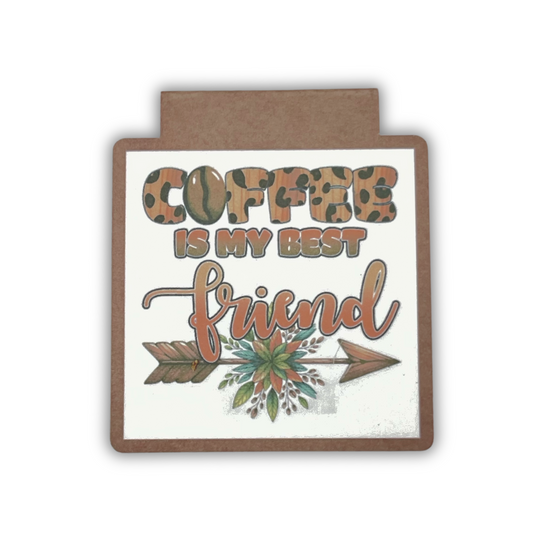 Magnetic Bookmark - Coffee is my best friend