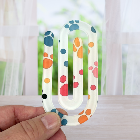 Puppy Paw Print Jumbo Paperclip