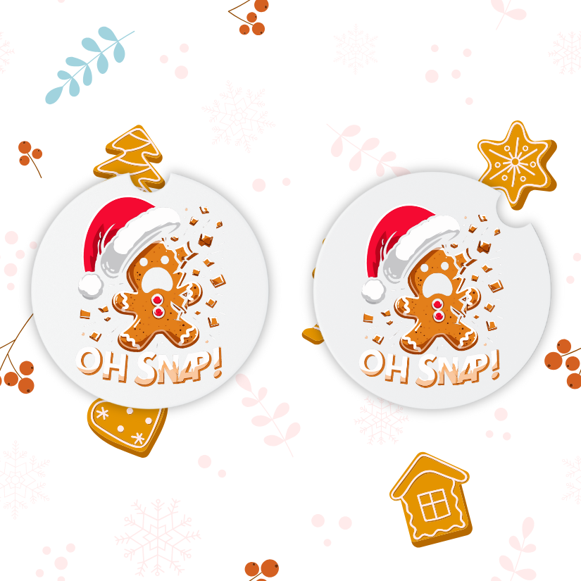 Christmas Car Coasters (MDF)