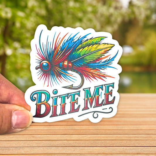"Bite Me" Die-cut Sticker