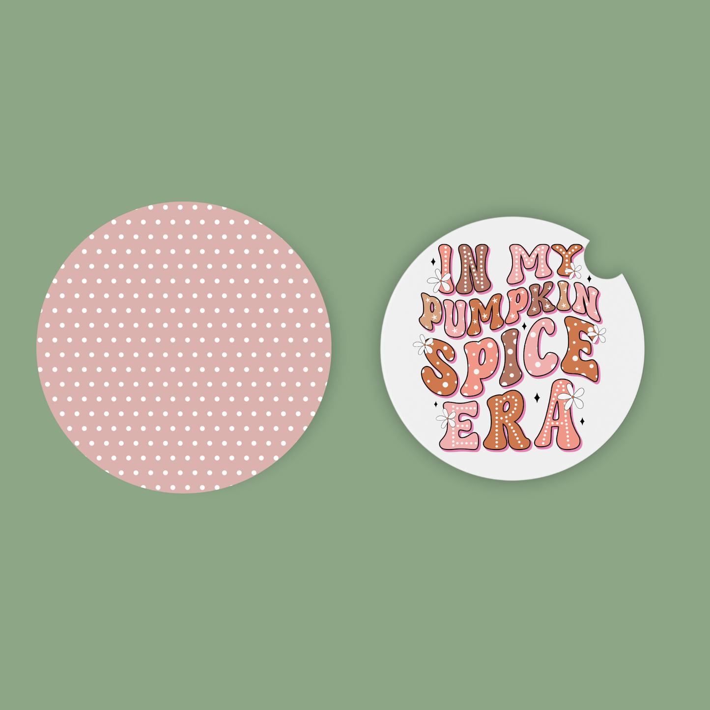 Cozy Fall Car Coasters - Neoprene