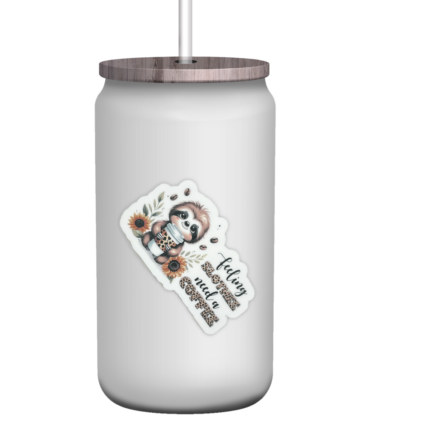 "Feeling Slothie Need a Coffee" - Die-cut Sticker