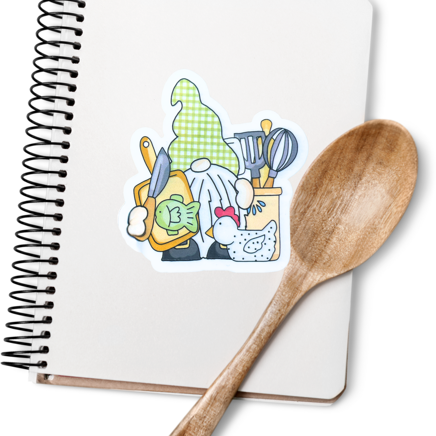 "Cooking Gnome" Die-cut Sticker