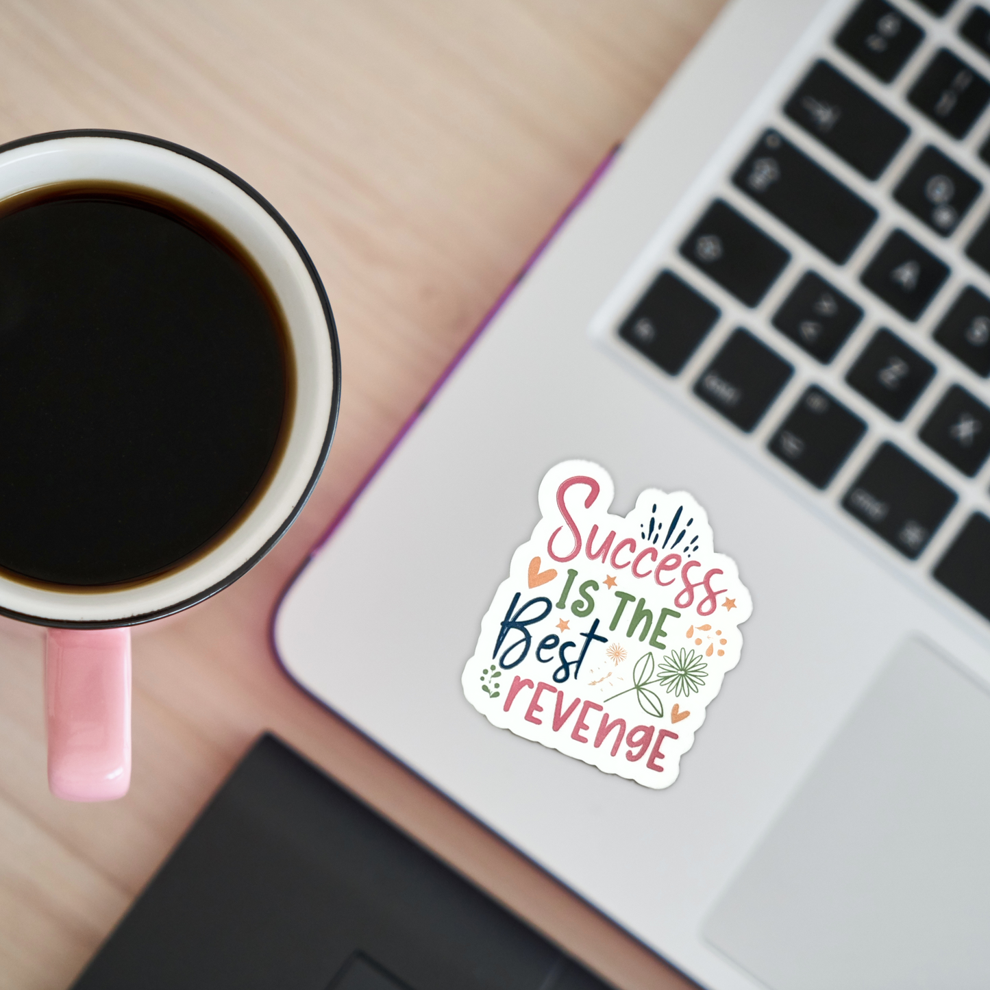 "Success is the best revenge" Die-cut Sticker