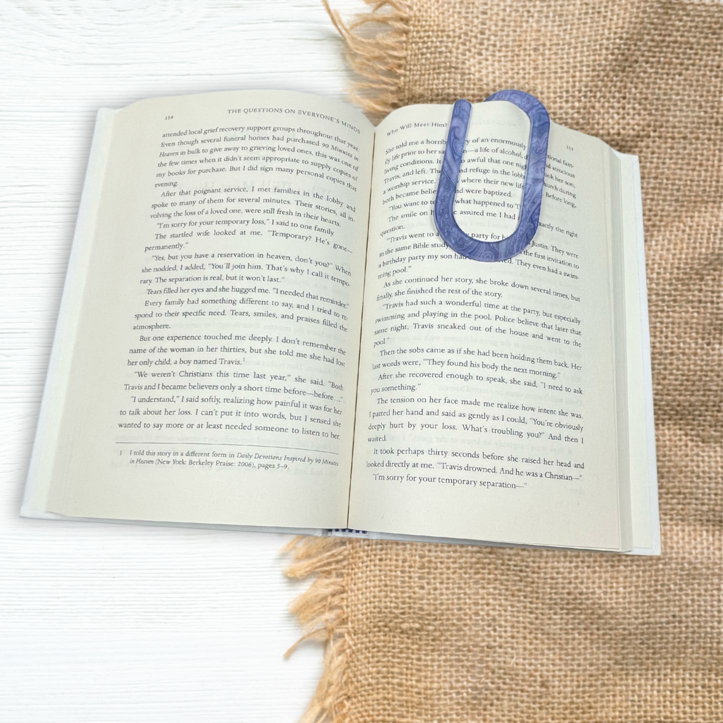 Purple Paisley Jumbo Paperclip