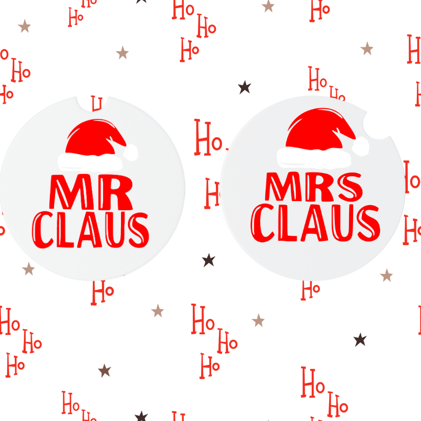 Christmas Car Coasters (MDF)