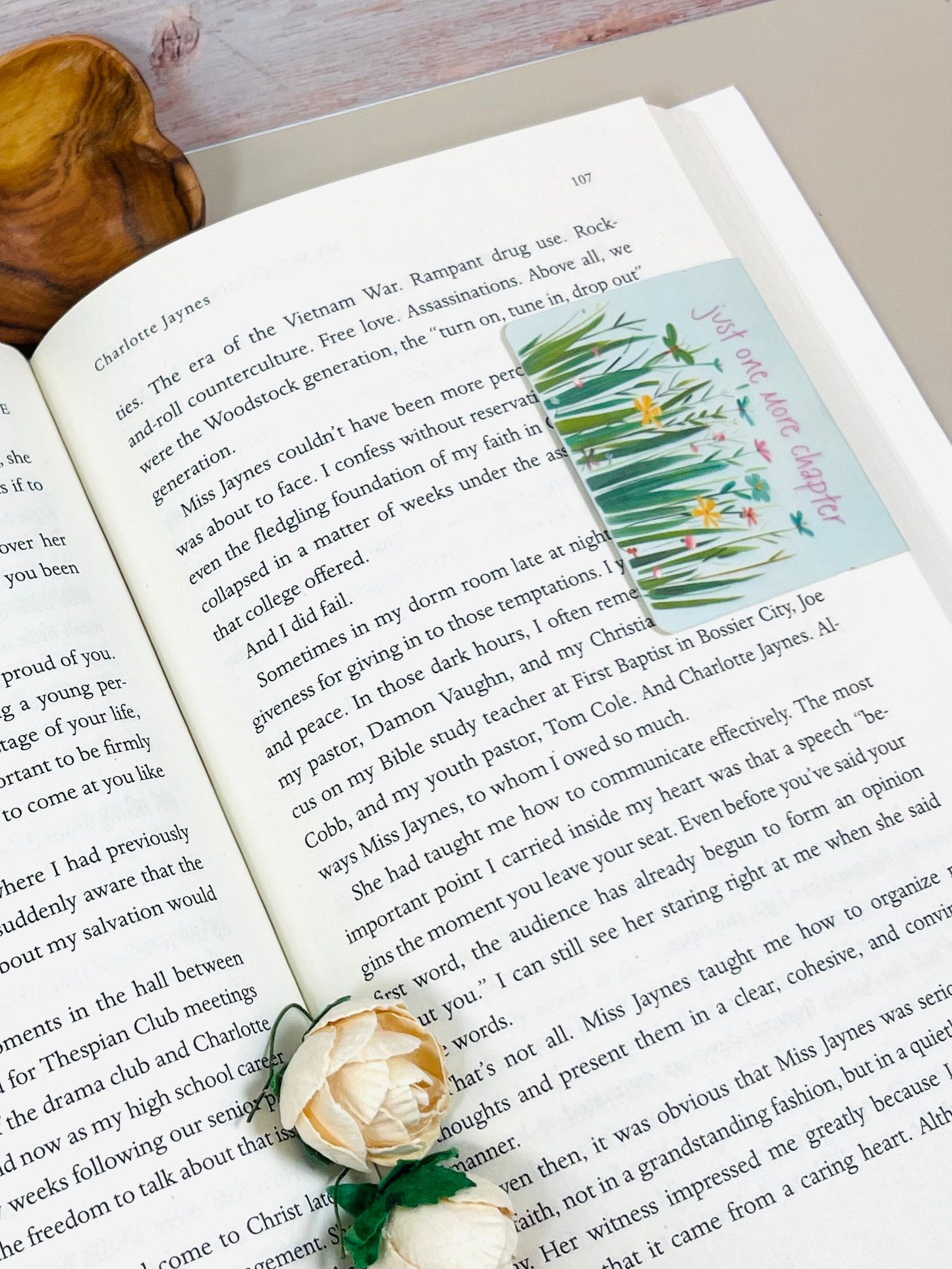 Green Garden - Just One More Chapter Magnetic Bookmark