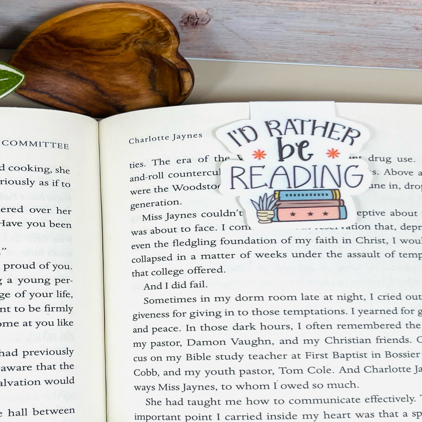 Magnetic Bookmark - I'd Rather Be Reading