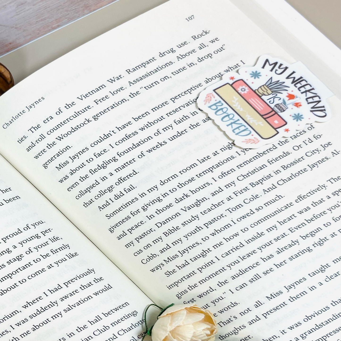 Magnetic Bookmark - My Weekend is Booked