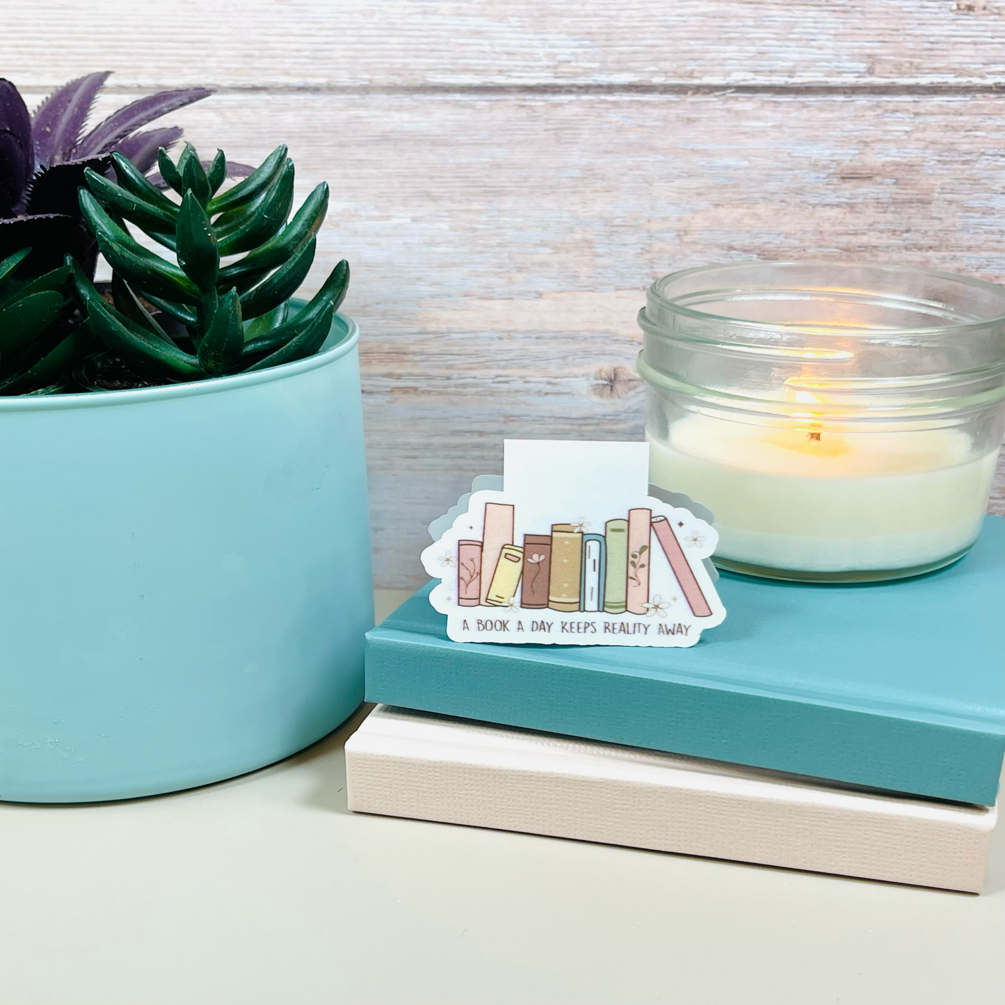 Magnetic Bookmark - A Book A Day Keeps Reality Away
