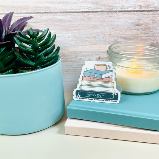 Magnetic Bookmark - I'd Rather Stay at Home and Read