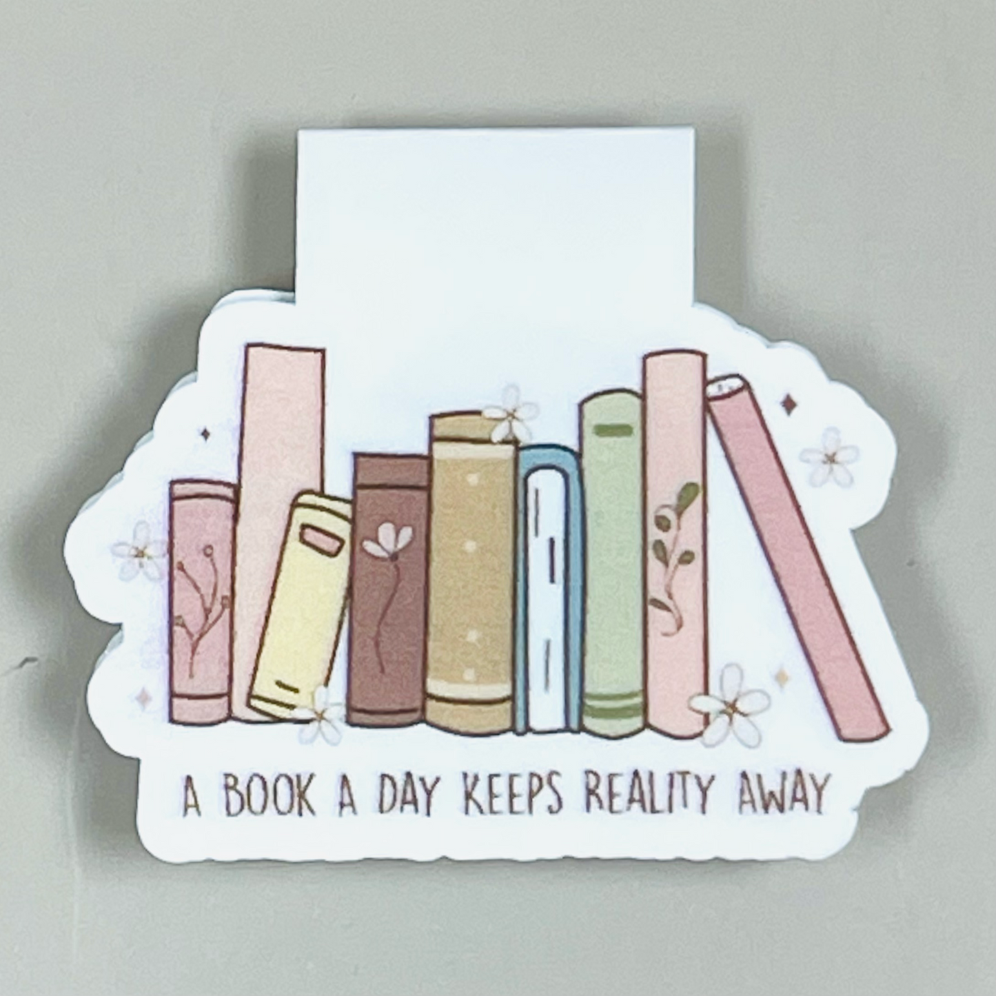 Magnetic Bookmark - A Book A Day Keeps Reality Away