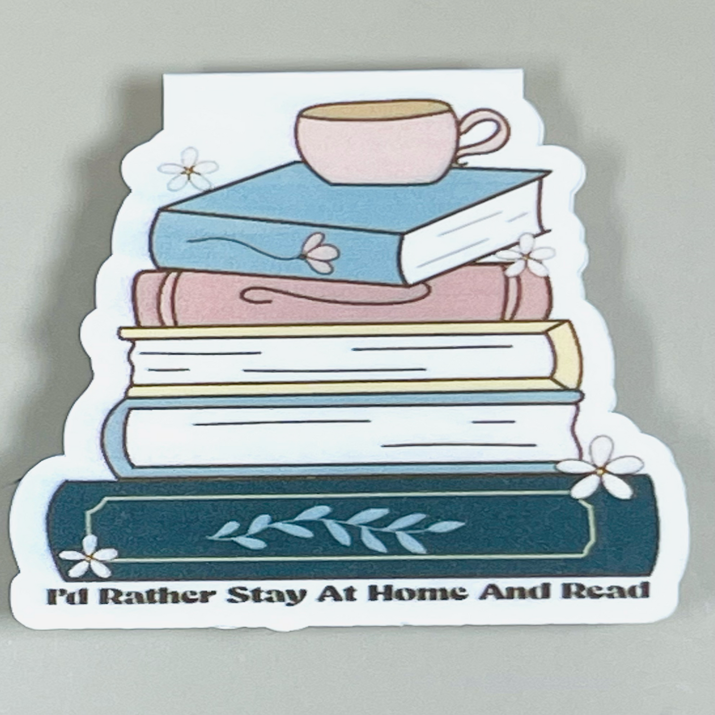Magnetic Bookmark - I'd Rather Stay at Home and Read