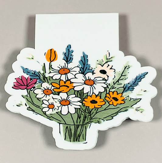 Magnetic Bookmark with Floral Bouquet with Daisy's