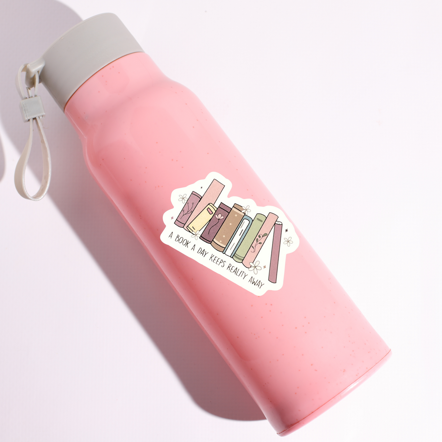 "A Book A Day Keeps Reality Away" Die-cut Sticker