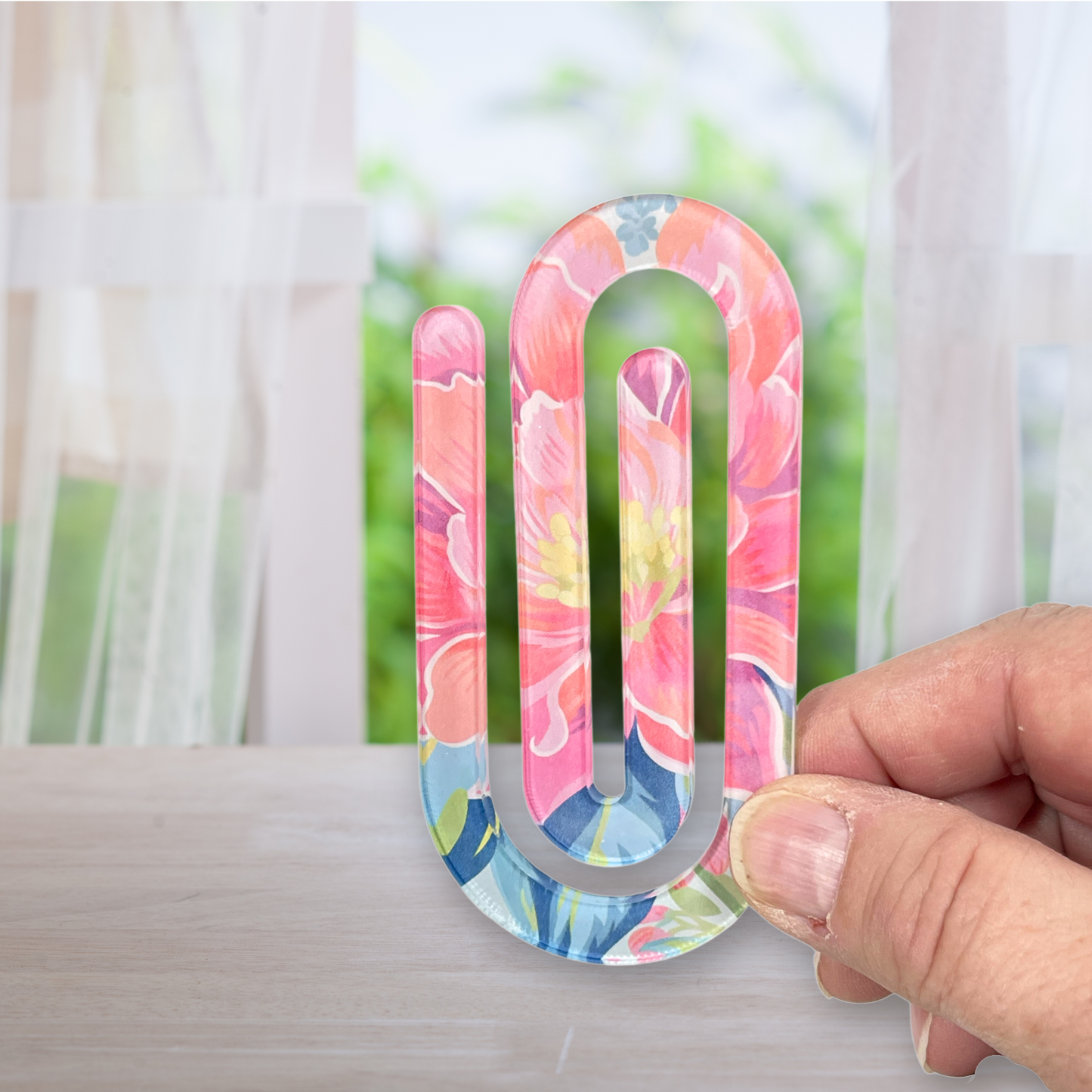 Bright Flower Jumbo Paperclip