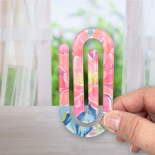 Bright Flower Jumbo Paperclip