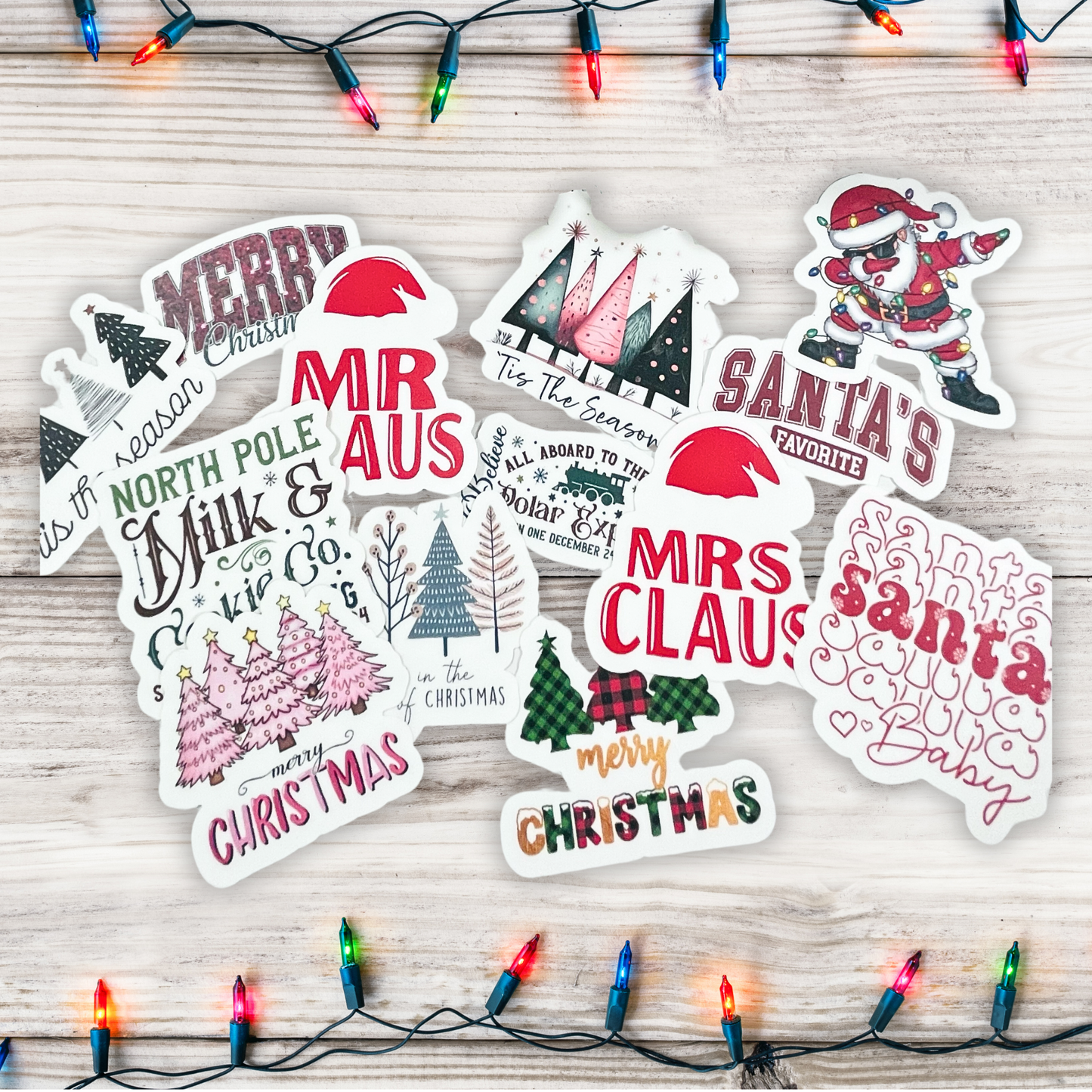 Christmas Stickers - Die Cut