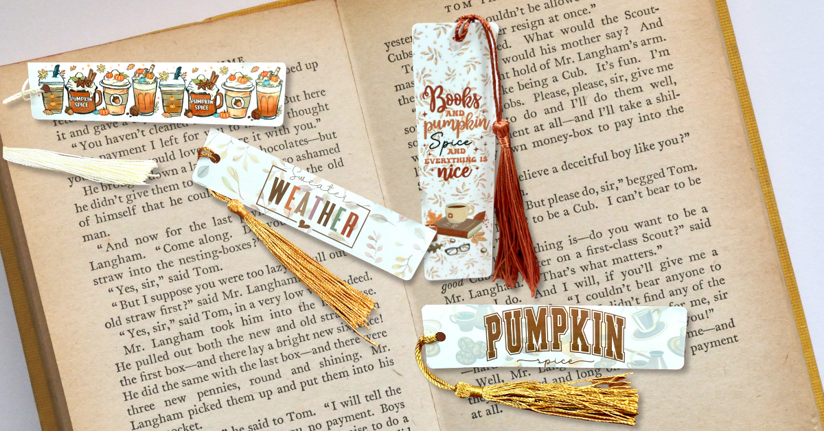 Fall-Themed Metal Bookmarks