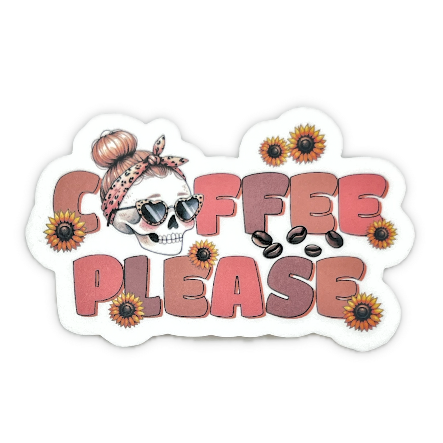 "Coffee Please" - Die-cut Sticker