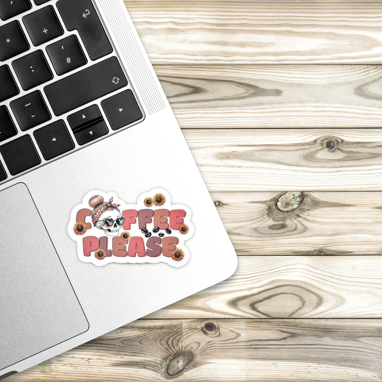 "Coffee Please" - Die-cut Sticker