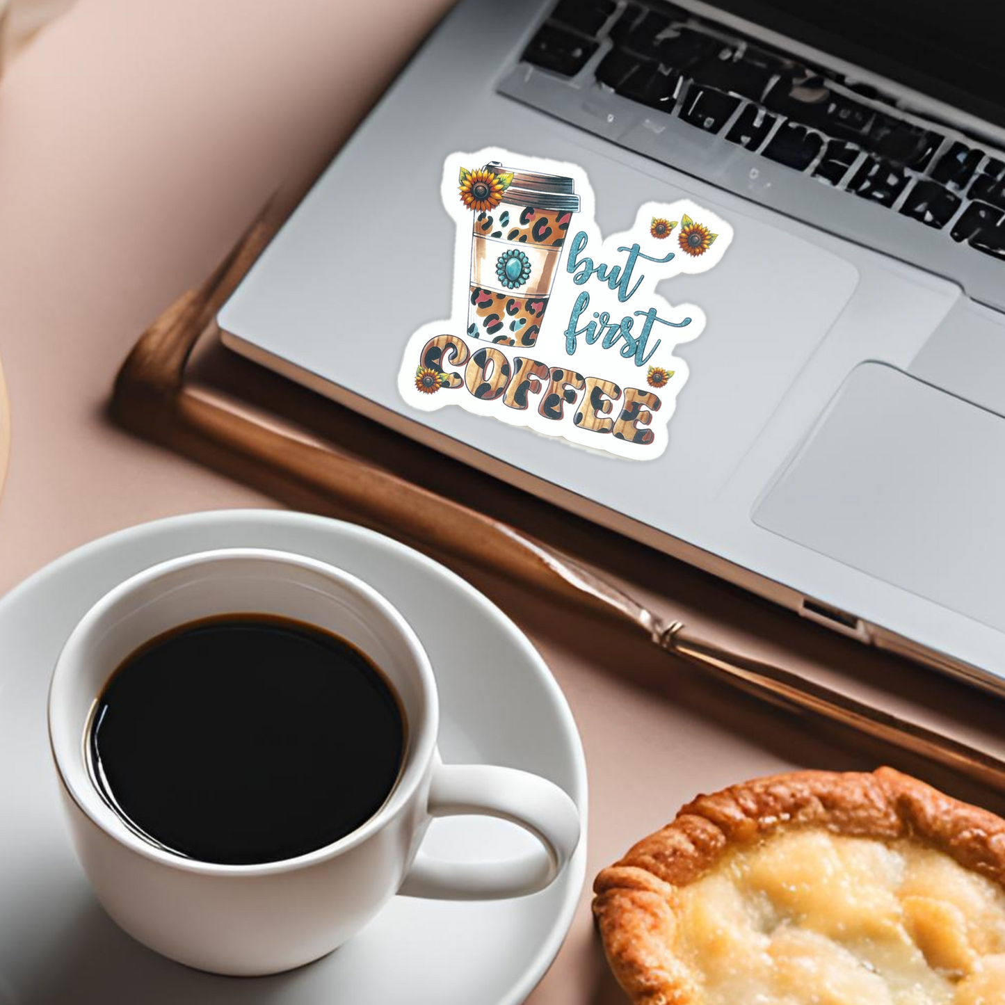 "But First Coffee" - Die Cut Sticker