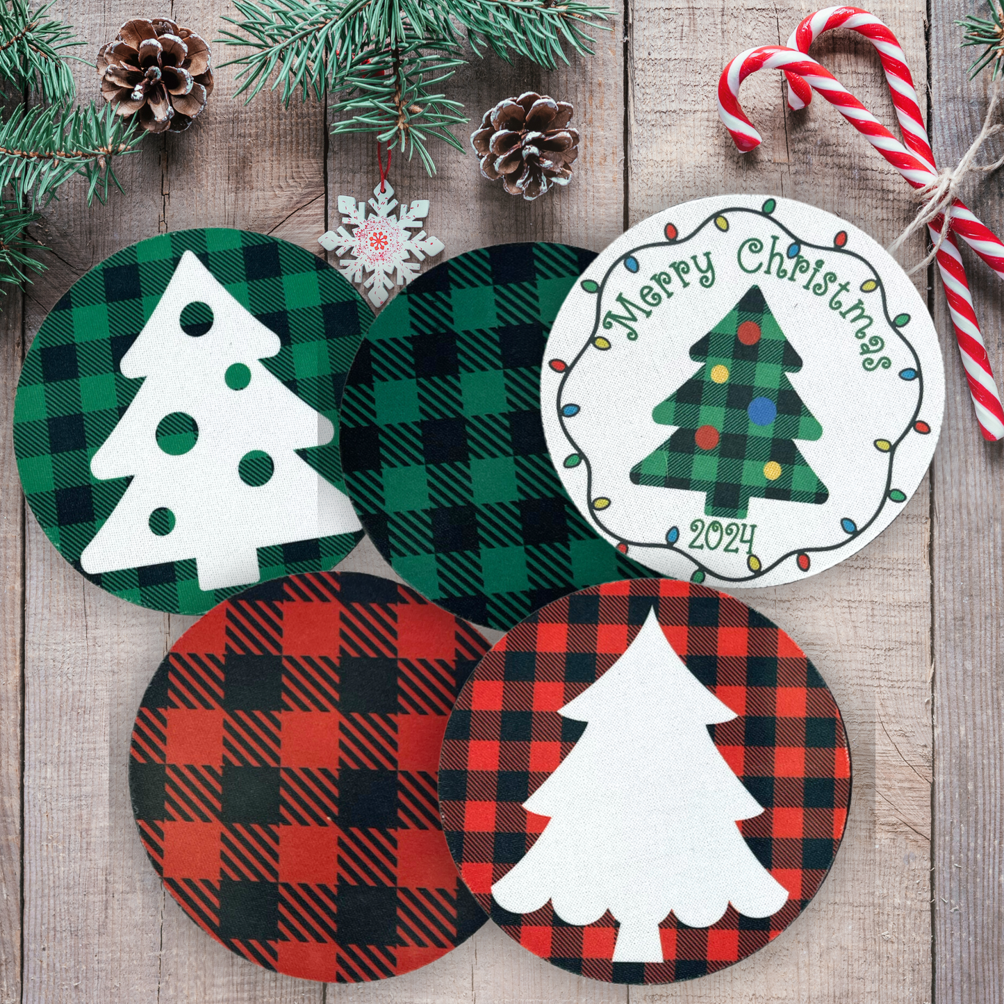 Christmas Coasters - Neoprene