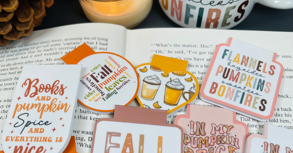 Cozy Fall Magnetic Bookmarks