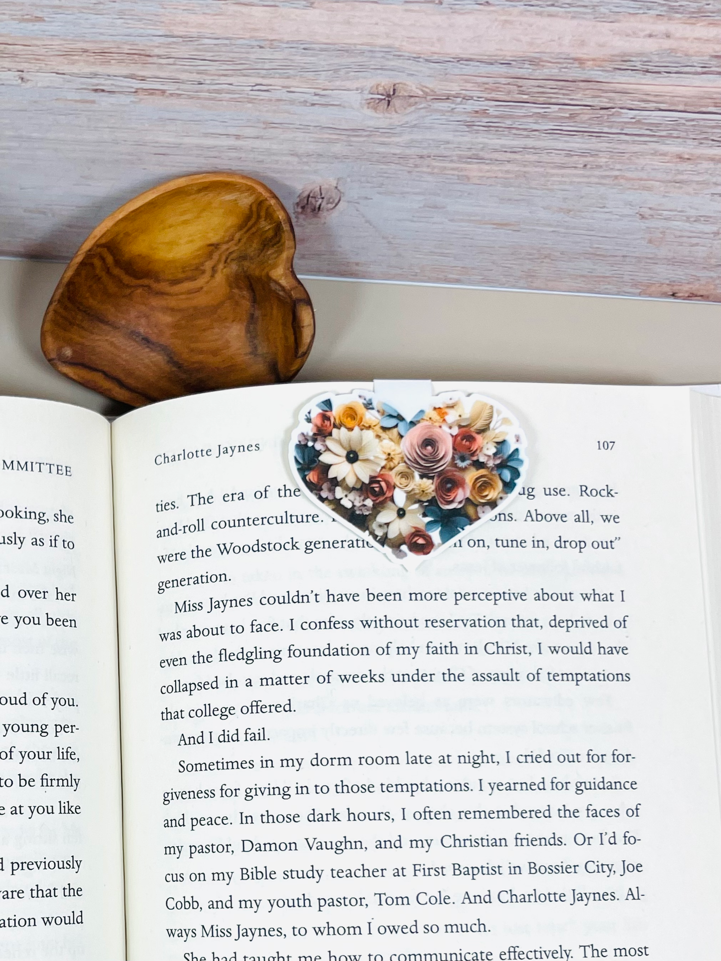 Floral 3D Magnetic Bookmark