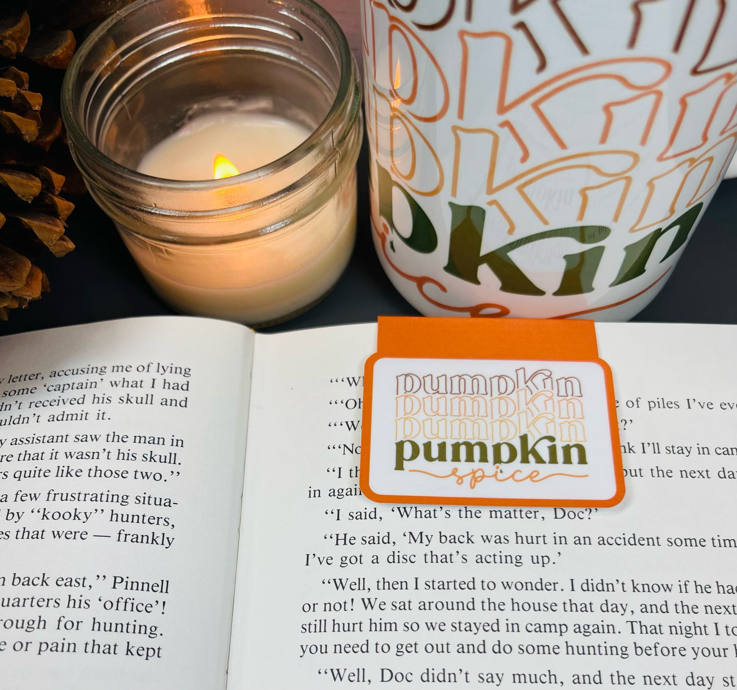 Cozy Fall Magnetic Bookmarks