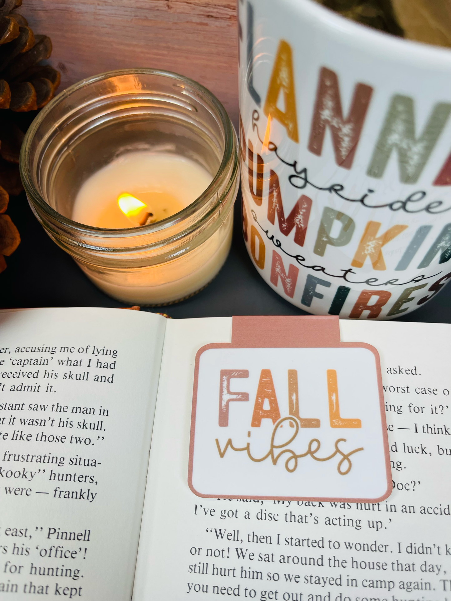 Cozy Fall Magnetic Bookmarks