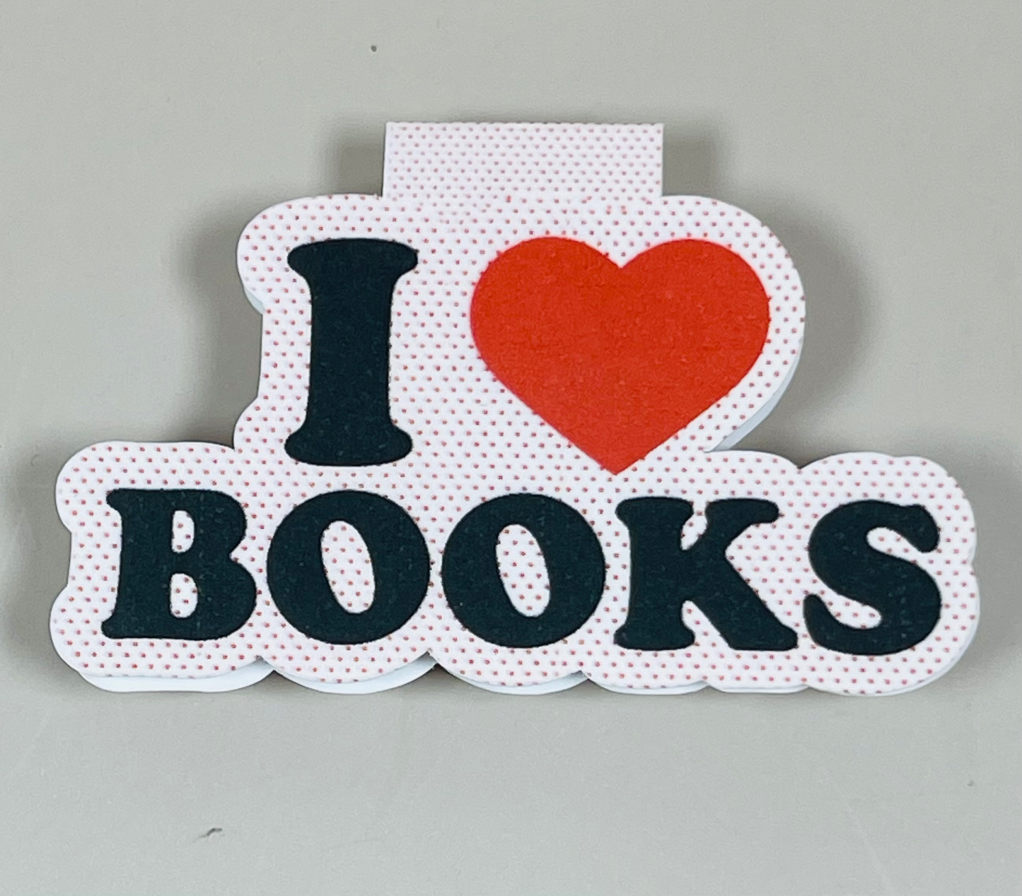 I HEART Books Magnetic Bookmark